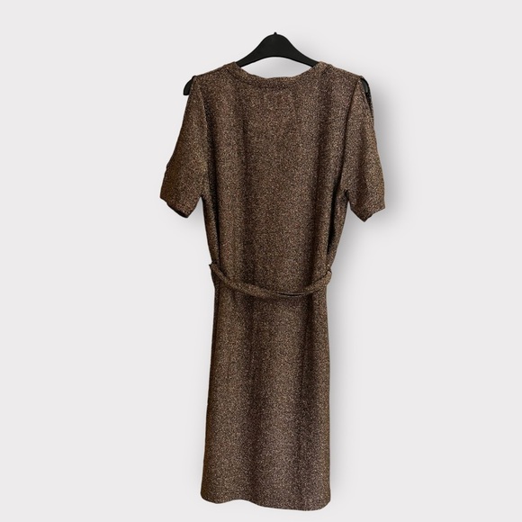 - Bronze gold brown dress glitzy next size 14 next petite new ladies party - Picture 2 of 6